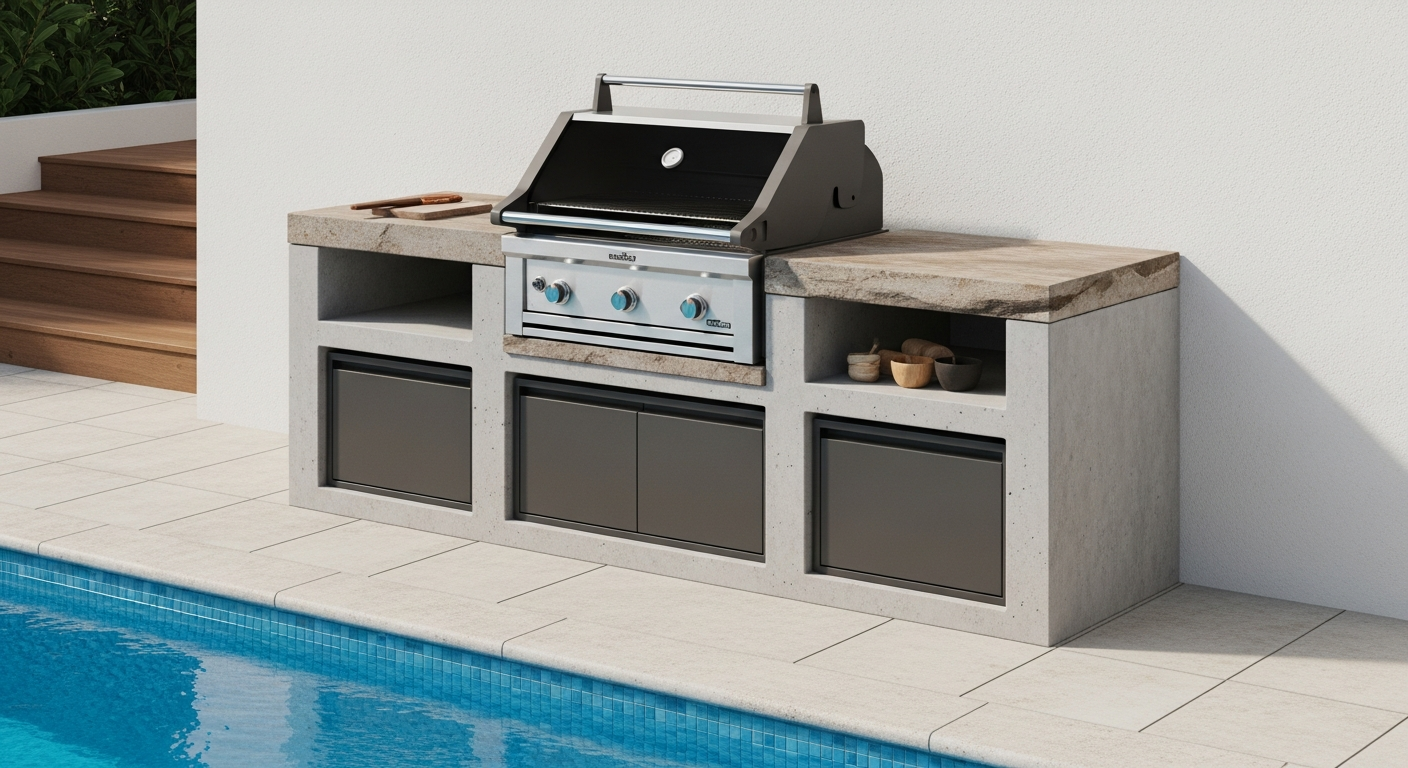 Prefabricated Outdoor Grill Islands