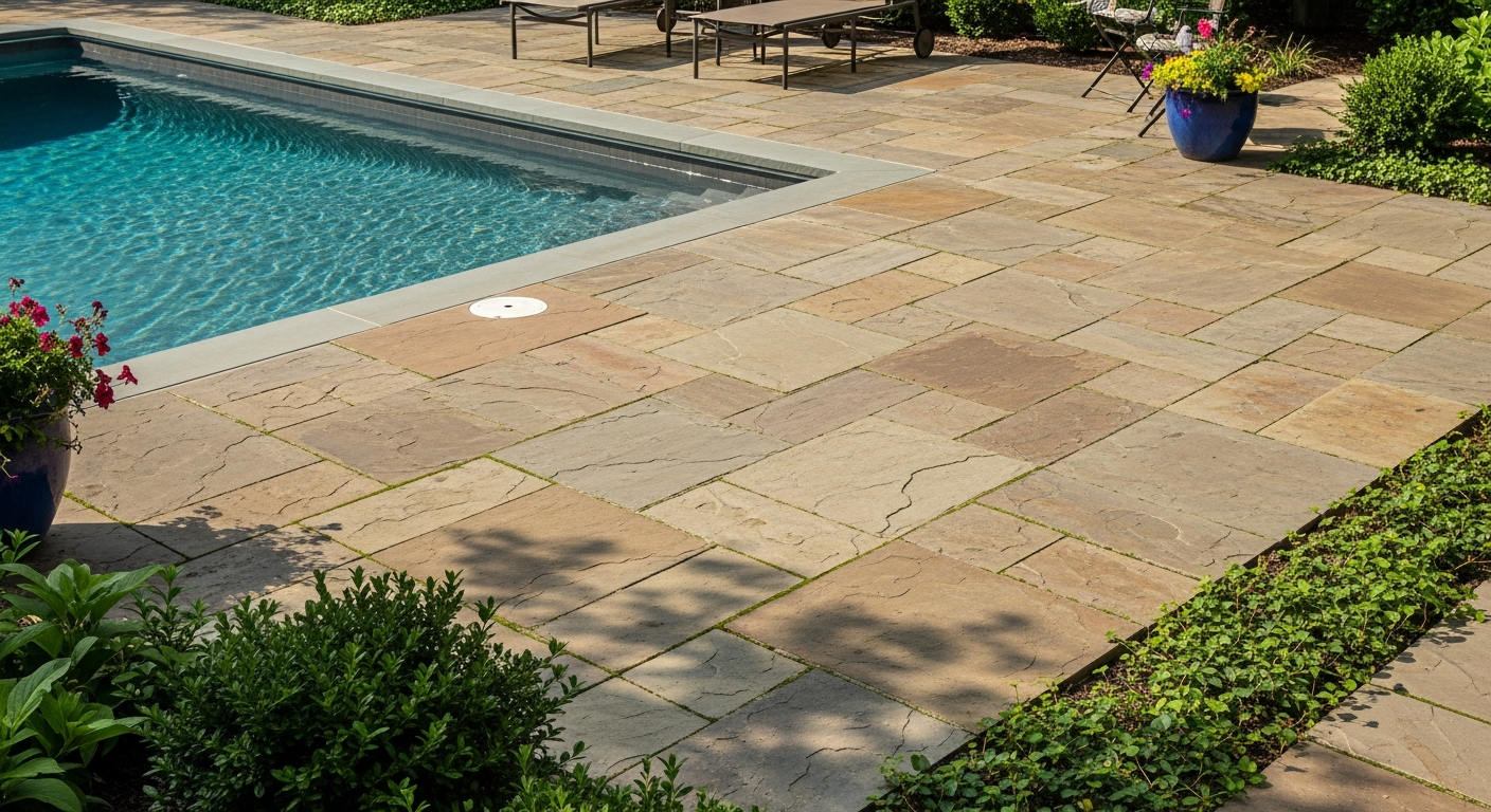 Backyard Stone Patio