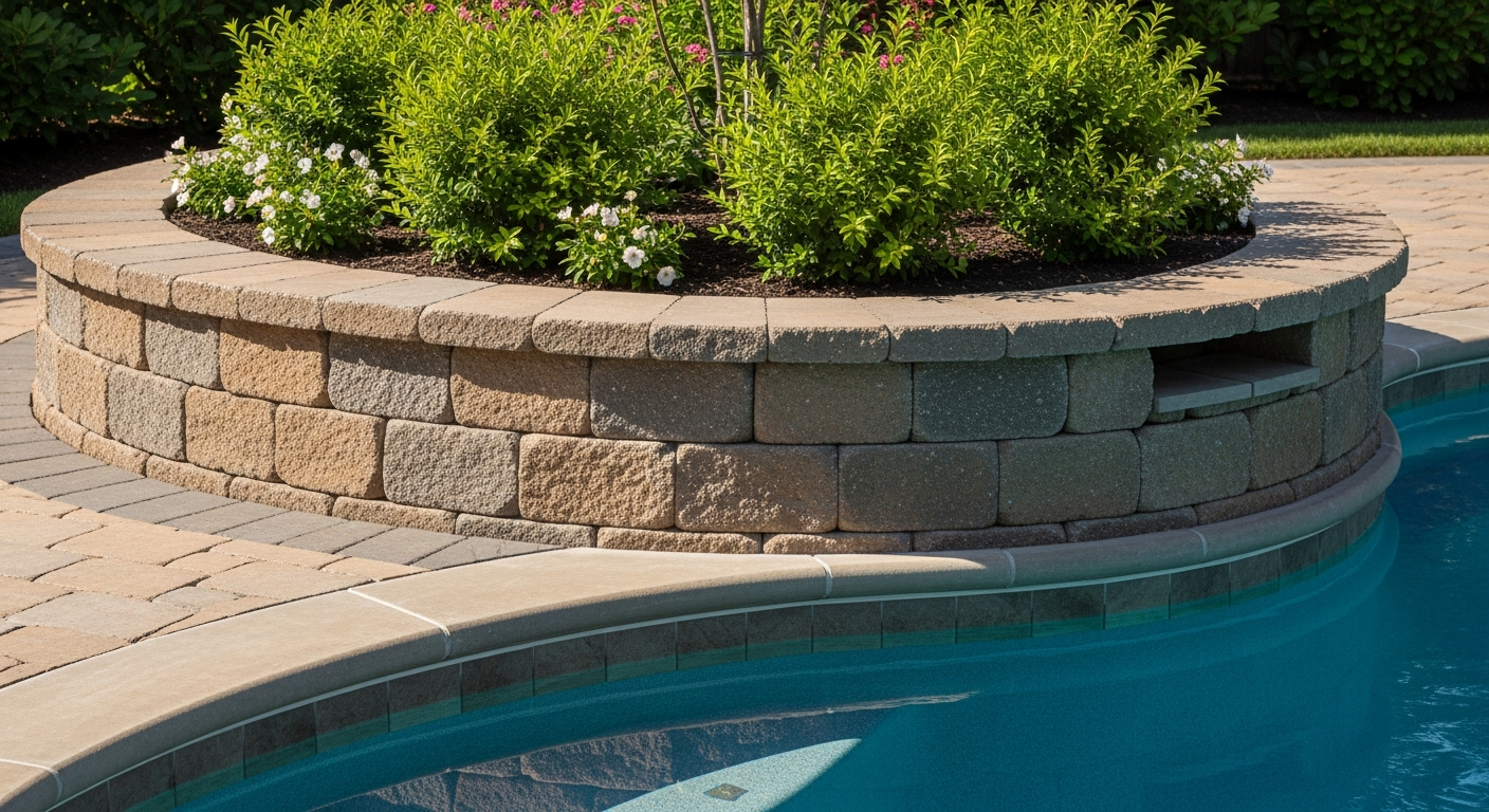 Landscape Paver Retaining Wall