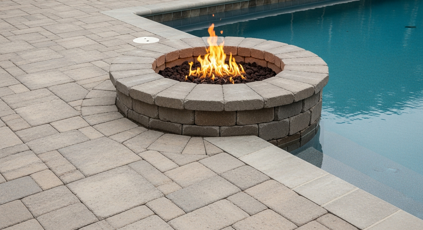 Pavers Around A Firepit