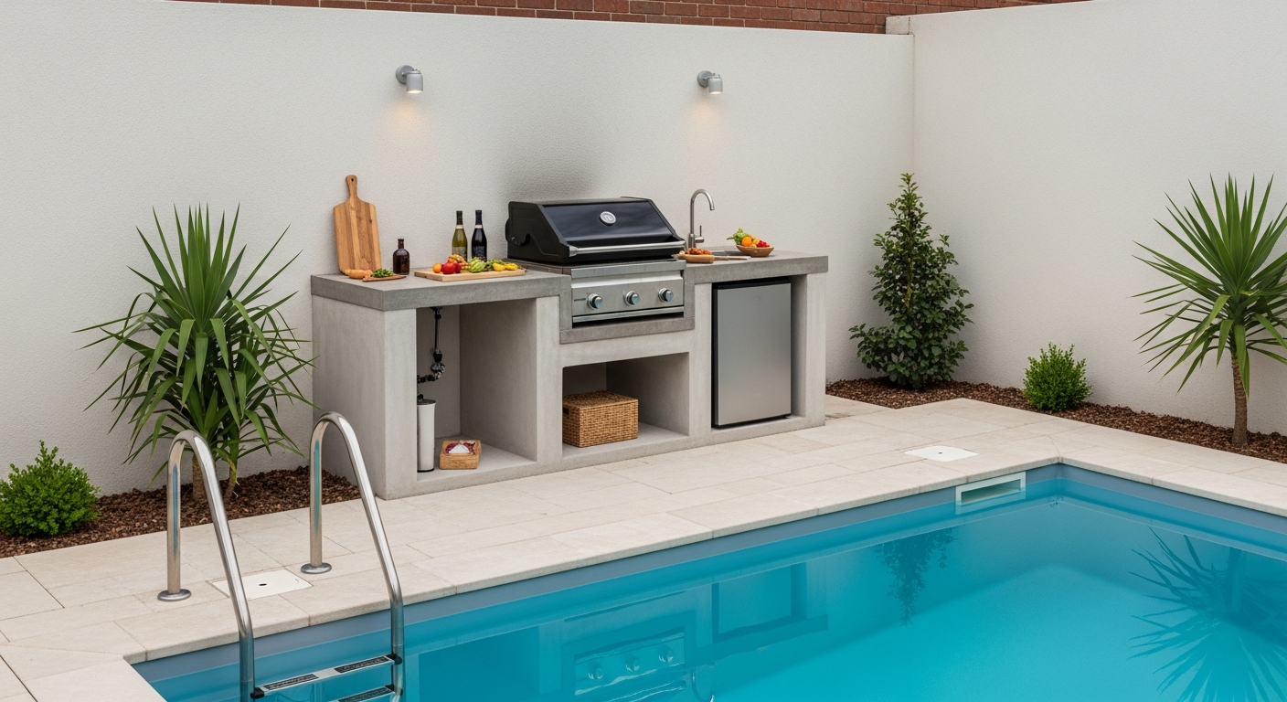 Outdoor Kitchen Small Backyard