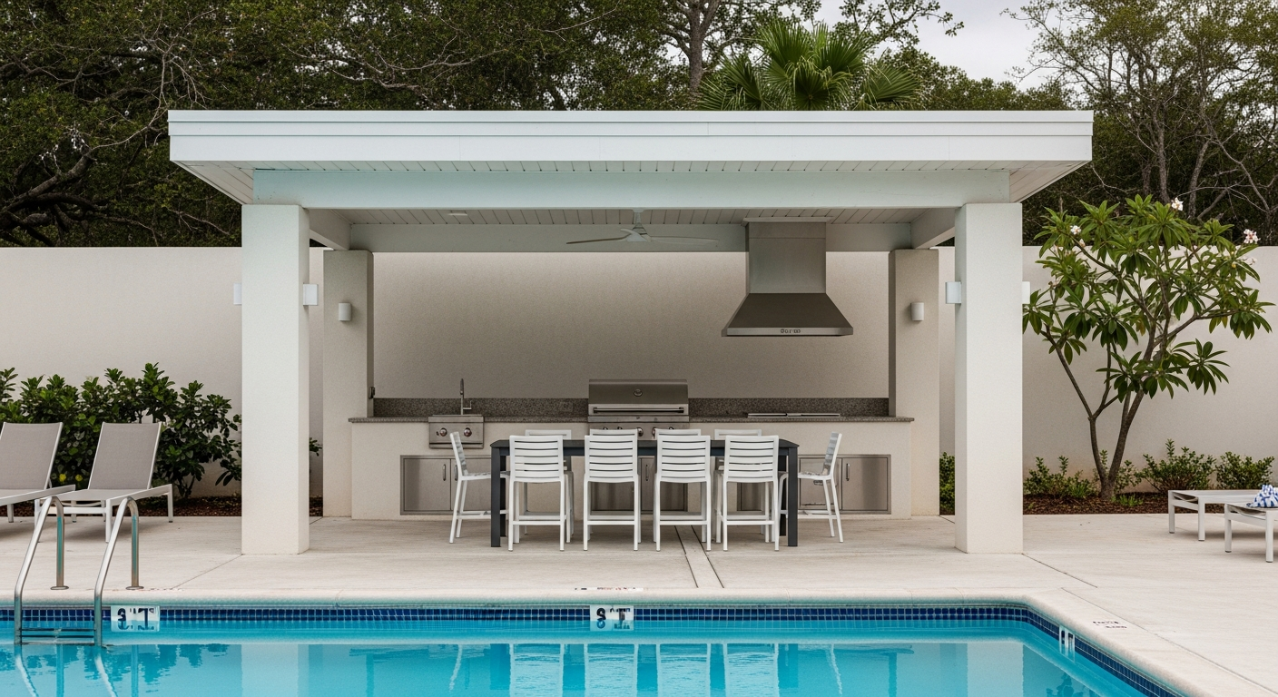 Outdoor Kitchen Covered Patio