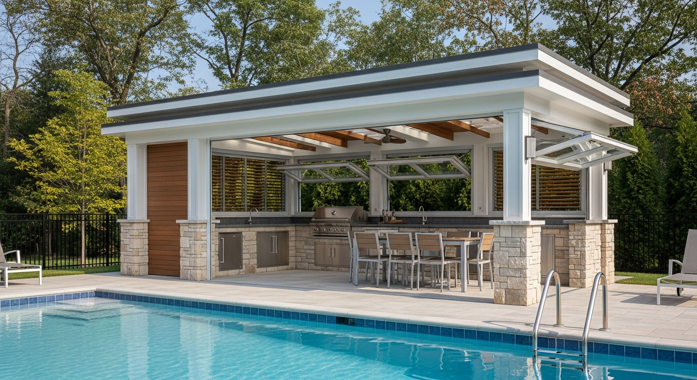 Outdoor Enclosed Kitchen