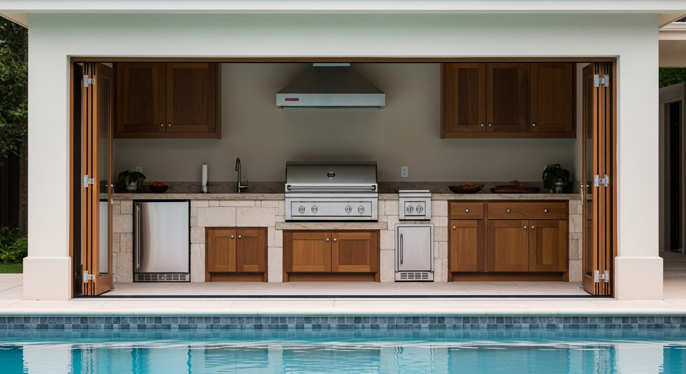 Enclosed Outdoor Kitchen Ideas