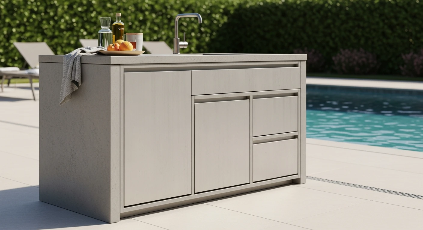 Weatherproof Outdoor Kitchen Cabinets