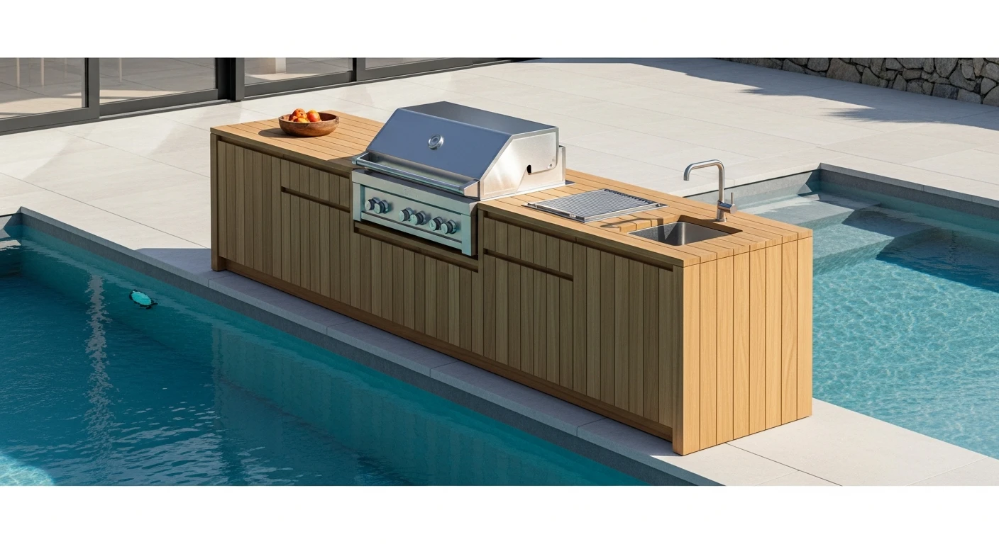Outdoor Teak Kitchen