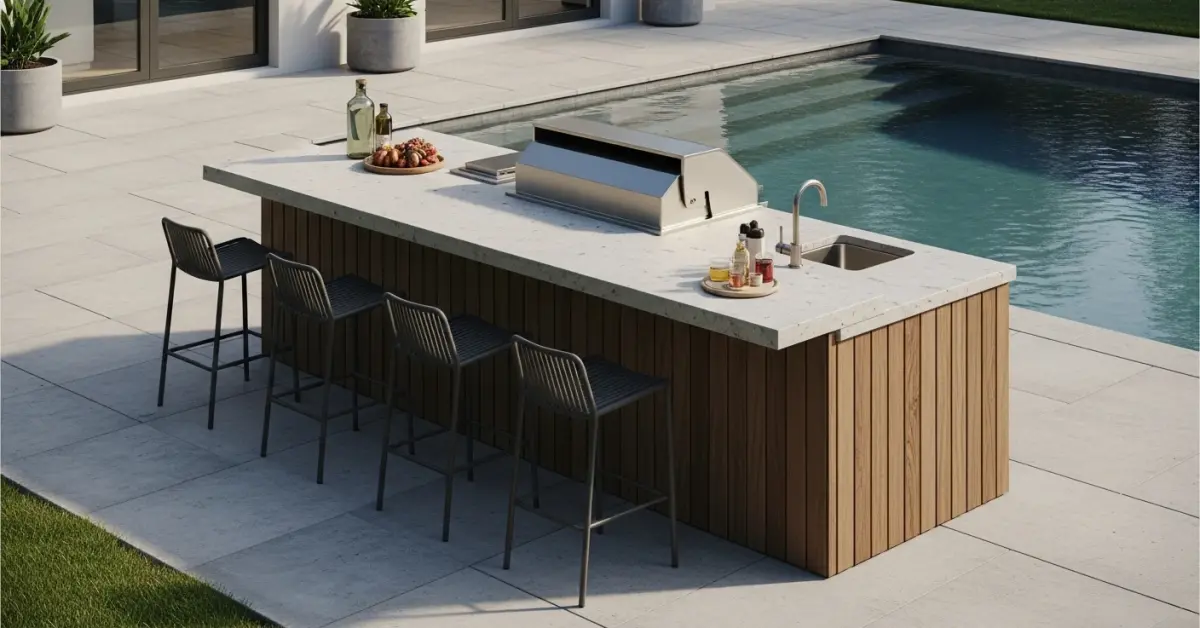 Choosing the wrong materials for an outdoor kitchen island in this climate can lead to rusted components and warped cabinets in under two y…