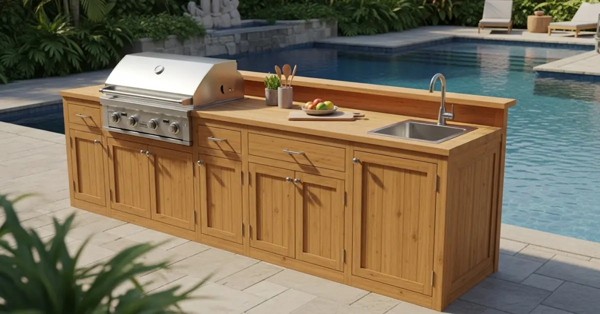 Choosing teak for an outdoor kitchen is a significant investment, but in Sarasota's salty, humid air, that investment's longevity is not gu…