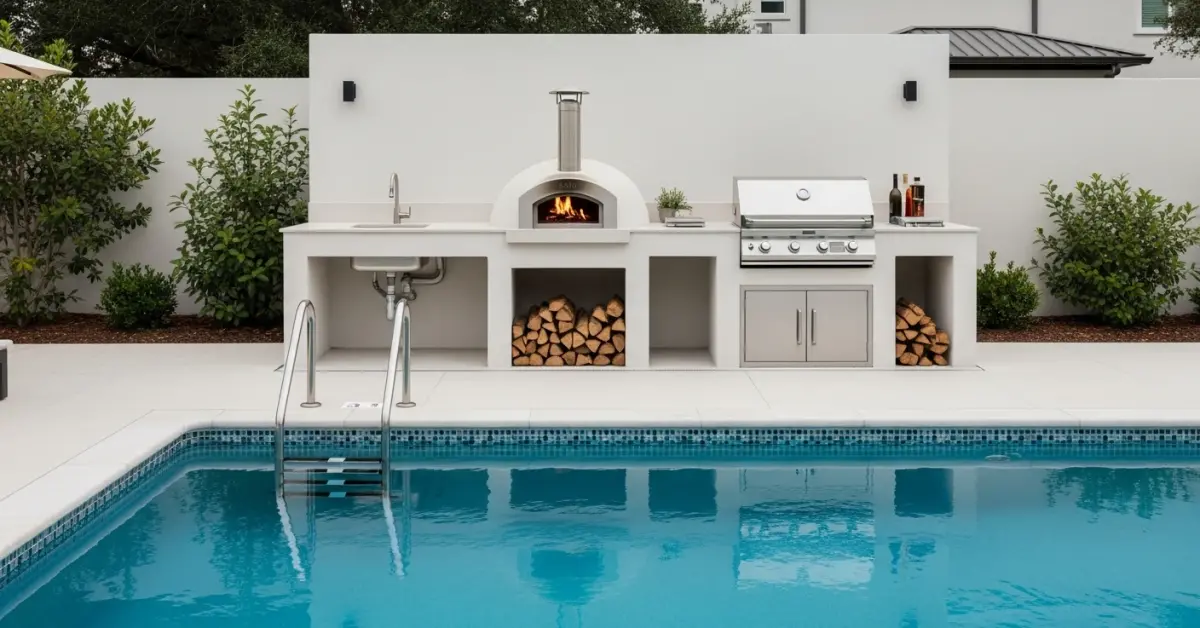 Why do so many beautifully designed outdoor kitchens end up with cracked countertops and rusted appliances within a few years? The answer i…