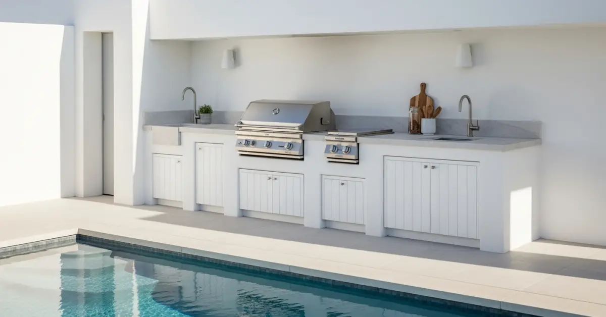 The allure of a crisp, white outdoor kitchen is undeniable, particularly against the lush landscapes of Sarasota. Yet, the very elements th…